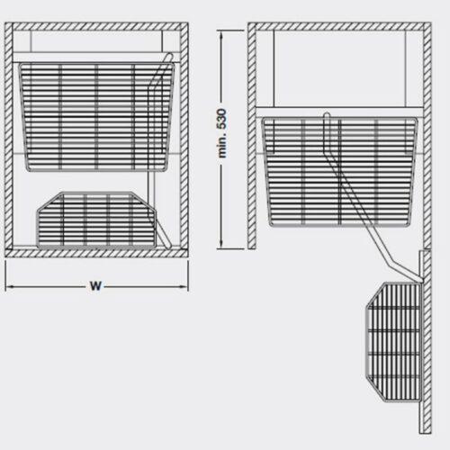 Lắp đặt phụ kiện tủ 6 tầng MILAN SERIES - Hafele 549.91.143