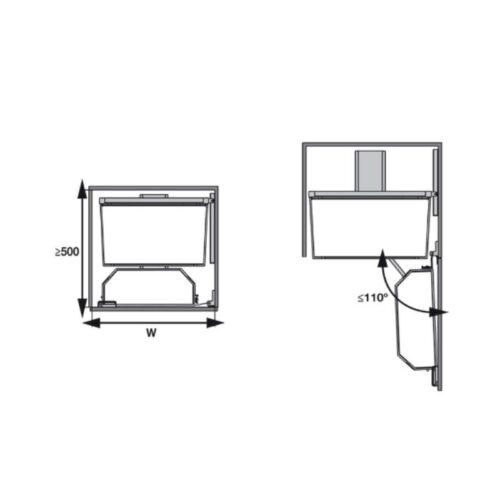 Lắp đặt phụ kiện tủ bếp Hafele 545.93.436