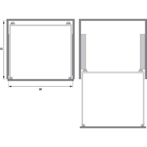 Lắp đặt rổ kéo tủ bếp dưới Hafele 540.24.607