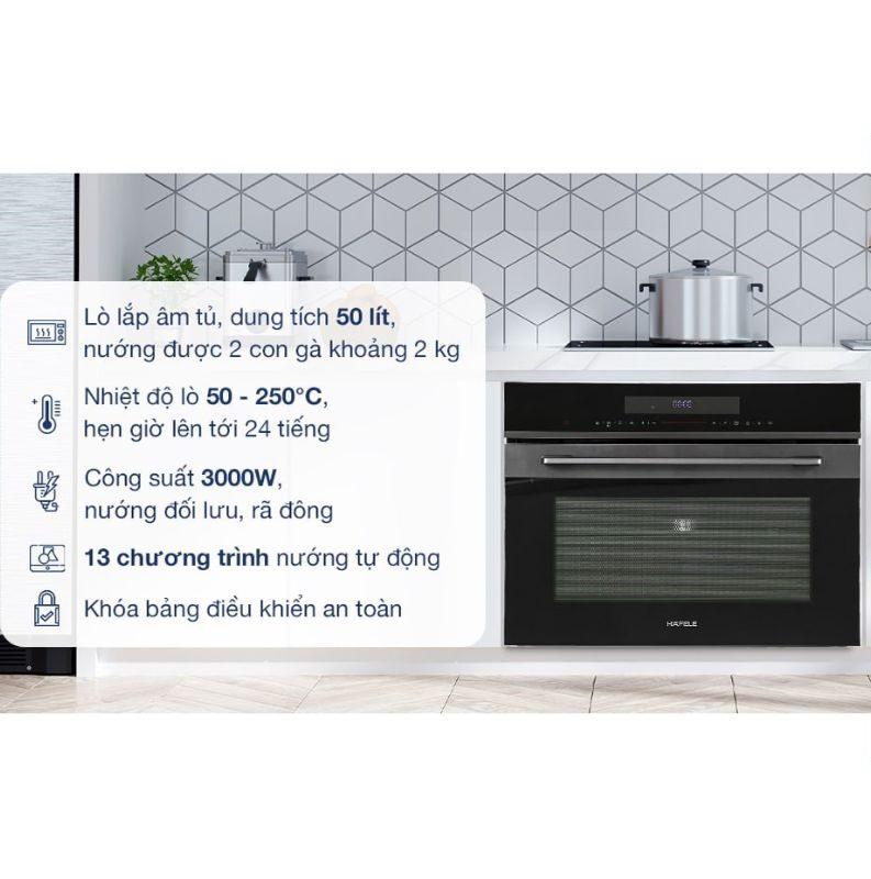 Lò nướng kết hợp vi sóng Hafele HCO-8T50A 538.01.431 Lò nướng kết hợp vi sóng Hafele HCO-8T50A 538.01.431