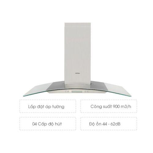 Máy hút khử mùi kính cong Hafele HH WG90B 539.81.185