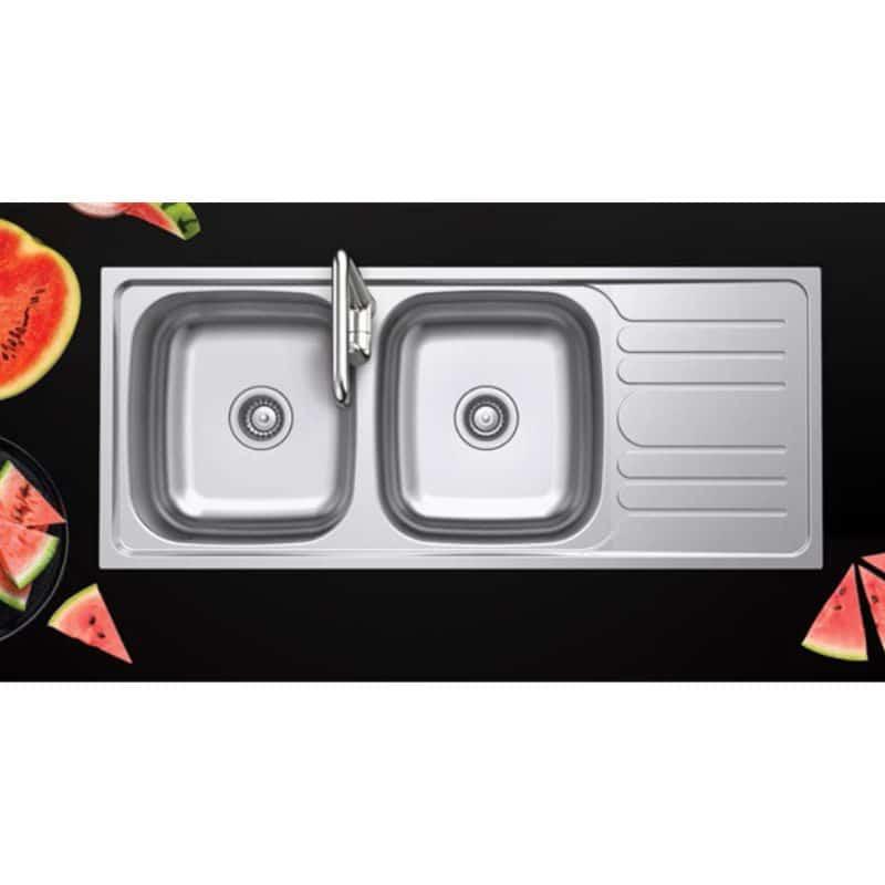 Phía trên Chậu rửa bát Hafele Claudius HS-SD12050 567.20.513 Chậu rửa bát Hafele Claudius HS-SD12050 567.20.513