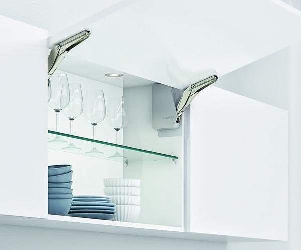 Bộ tay nâng FREE FLAP 3.15 Hafele 493.05.862 nắp xám phu kien tu bep 493 05 862
