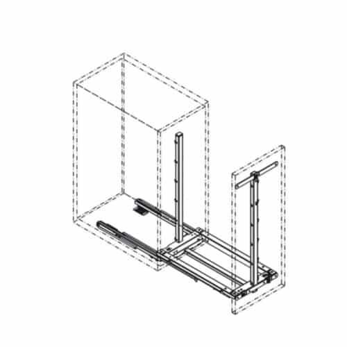 Lắp đặt phụ kiện tủ bếp Hafele 545.11.573 màu trắng