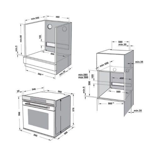 Lò nướng kết hợp vi sóng Hafele HCO-8T50A 538.01.431 11 Thông số kỹ thuật Hafele HCO-8T50A 538.01.431