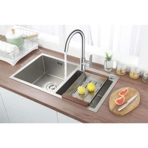 Vòi rửa bát inox Hafele HT19-CC1F255 570.52.281