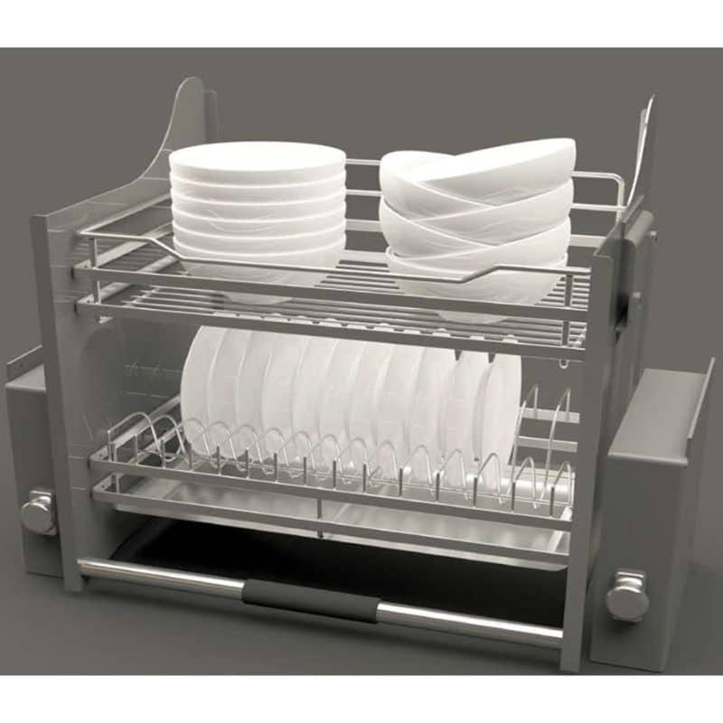 Ảnh thực tế rổ chén đĩa di động lướt dẹt LENTO Cucina 504.76.017 Inox 304 Ảnh thực tế rổ chén đĩa di động lướt dẹt LENTO Cucina 504.76.017 Inox 304