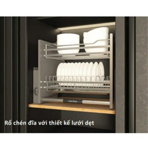 Giá bát đĩa di động lướt dẹt LENTO Cucina Hafele 504.76.215 mạ chrome 4 Ảnh thực tế rổ chén đĩa di động lướt dẹt LENTO Cucina Hafele 504.76.215 mạ chrome