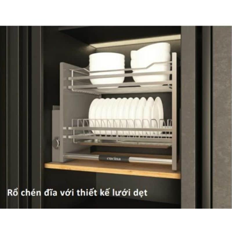 Ảnh thực tế rổ chén đĩa di động lướt dẹt LENTO Cucina Hafele 504.76.215 mạ chrome Ảnh thực tế rổ chén đĩa di động lướt dẹt LENTO Cucina Hafele 504.76.215 mạ chrome
