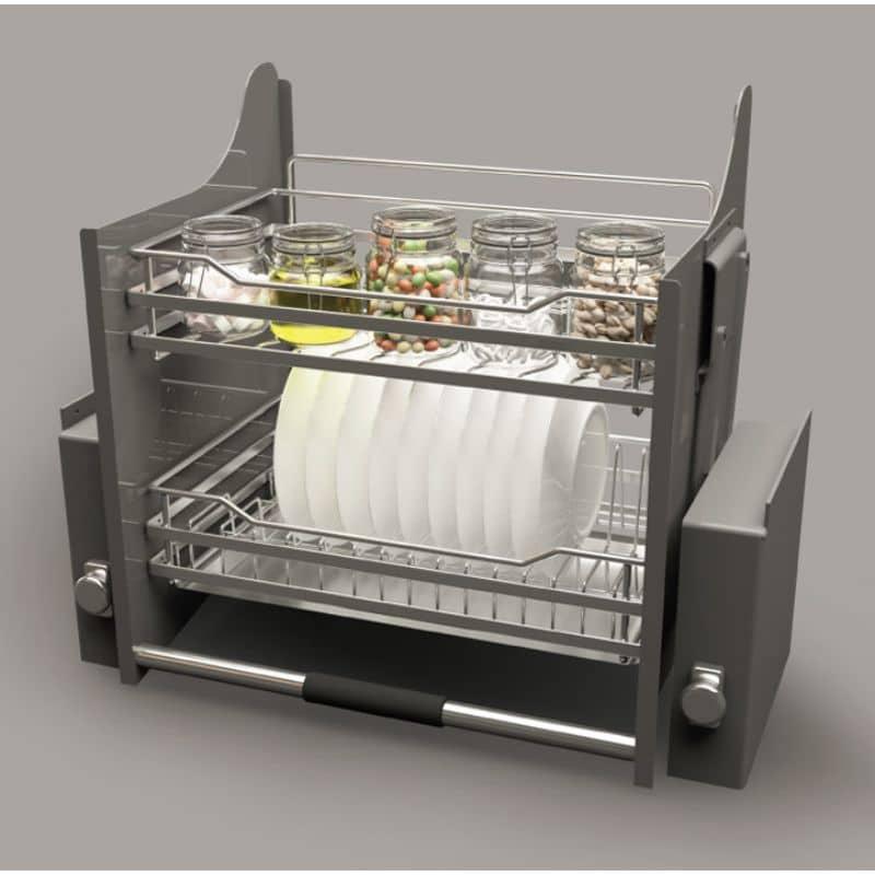 Ảnh thực tế rổ chén đĩa di động lướt tròn LENTO Cucina 504.76.204 mạ chrome Ảnh thực tế rổ chén đĩa di động lướt tròn LENTO Cucina 504.76.204 mạ chrome