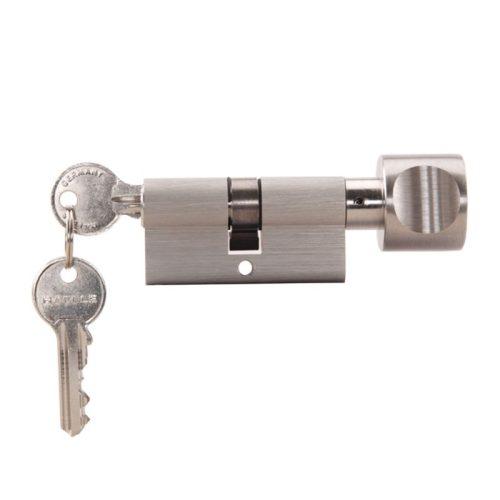 Ảnh thực tế ruột khóa 1 đầu chìa 1 đầu vặn Hafele 916.96.542, 100mm Đồng thau