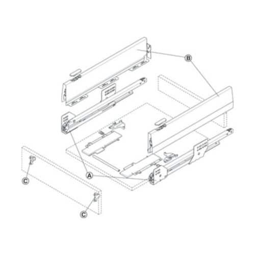 Bộ ngăn kéo Hafele 513.31.715 Matrix Box P35 PTO SC 16/115/1200/500 mm 4 Lắp đặt Bộ ngăn kéo Hafele 513.31.715 Matrix Box P35 PTO SC 16/115/1200/500 mm