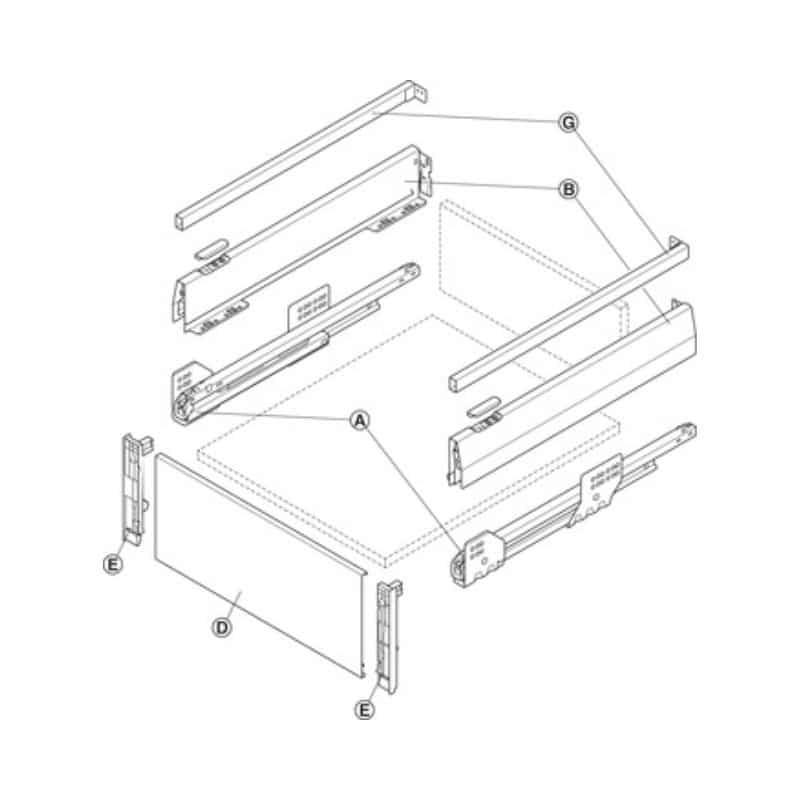 Lắp đặt Bộ ngăn kéo Hafele 513.42.325 Matrix Box P50 VIS 16/92/1200/500mm xám đậm Lắp đặt Bộ ngăn kéo Hafele 513.42.325 Matrix Box P50 VIS 16/92/1200/500mm xám đậm
