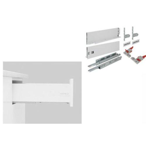 Cấu tạo ray hộp Hafele 552.35.745 Alto-S H120 mm màu trắng mờ