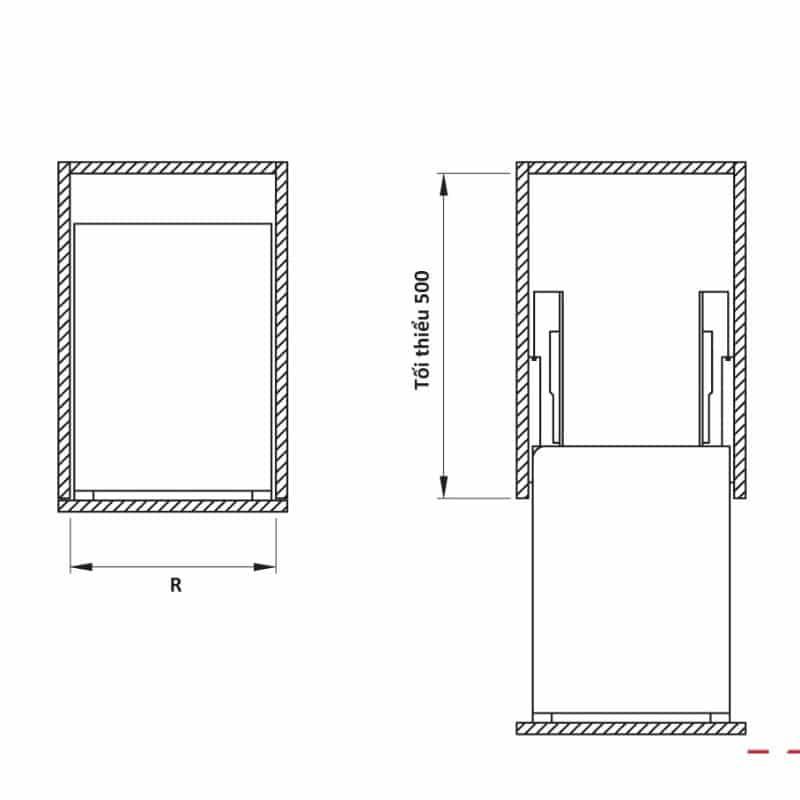 Kích thước bộ rổ dao thớt, chai lọ SONATA Cucina 549.20.215 mạ chrome Kích thước bộ rổ dao thớt, chai lọ SONATA Cucina 549.20.215 mạ chrome