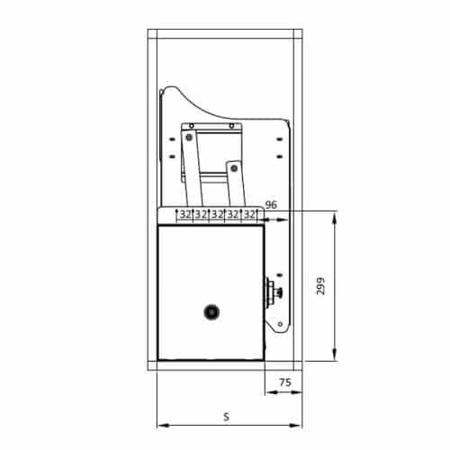 Giá bát đĩa di động lướt dẹt LENTO Cucina Hafele 504.76.215 mạ chrome 5 Kích thước rổ chén đĩa di động lướt dẹt LENTO Cucina Hafele 504.76.215 mạ chrome