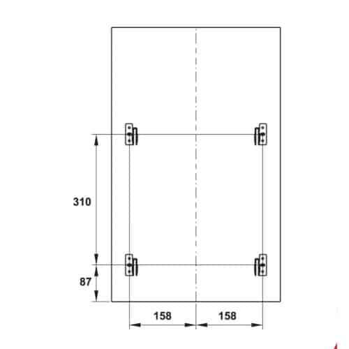 Kích thước thùng rác gắn cánh CUCINA VIOLA 503.48.504
