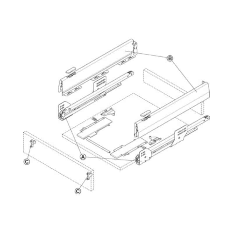 Lắp đặt Bộ ngăn kéo Hafele 513.30.715 Matrix Box P35 PTO SC 16/92/1200/500 mm Lắp đặt Bộ ngăn kéo Hafele 513.30.715 Matrix Box P35 PTO SC 16/92/1200/500 mm