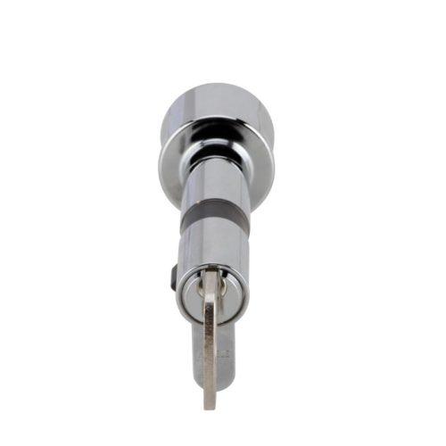 Ruột khóa 1 đầu chìa 1 đầu vặn Hafele 916.08.694, 81mm Đồng thau 3 Lỗ khóa ruột khóa 1 đầu chìa 1 đầu vặn Hafele 916.08.694, 81mm Đồng thau