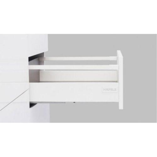 Ray hộp Hafele 552.55.716 Alto-S H80 mm màu trắng mờ 5 Mặt bên ray hộp Hafele 552.55.716 Alto-S H80 mm màu trắng mờ