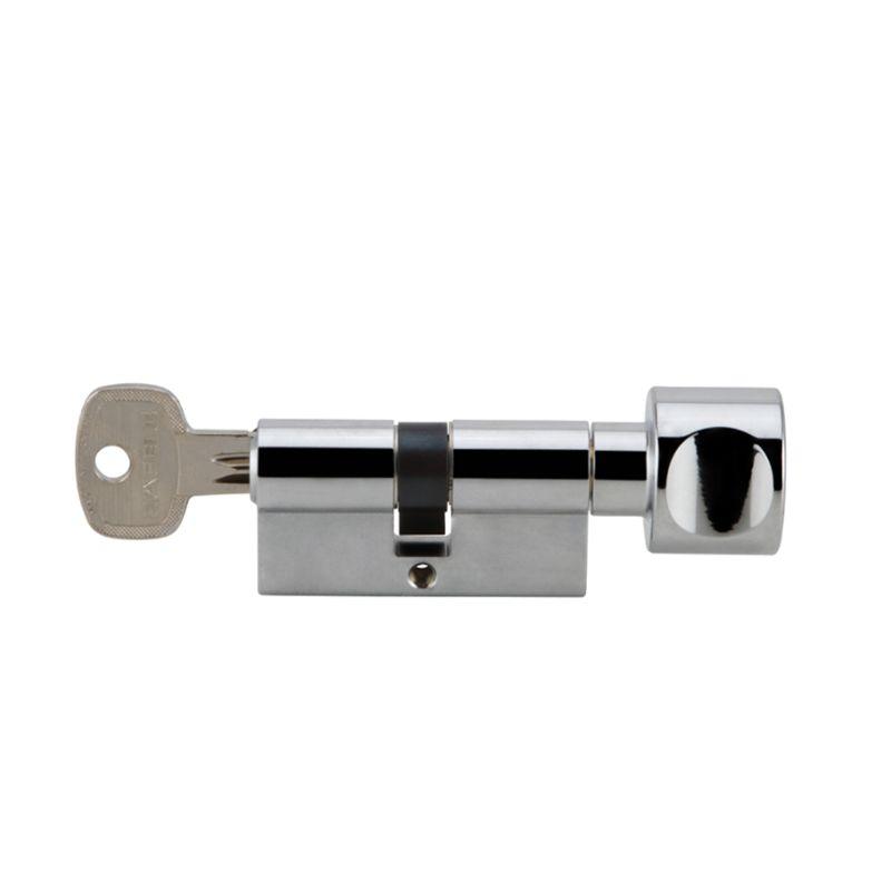 Mặt bên ruột khóa 1 đầu chìa 1 đầu vặn Hafele 916.08.694, 81mm Đồng thau Mặt bên ruột khóa 1 đầu chìa 1 đầu vặn Hafele 916.08.694, 81mm Đồng thau