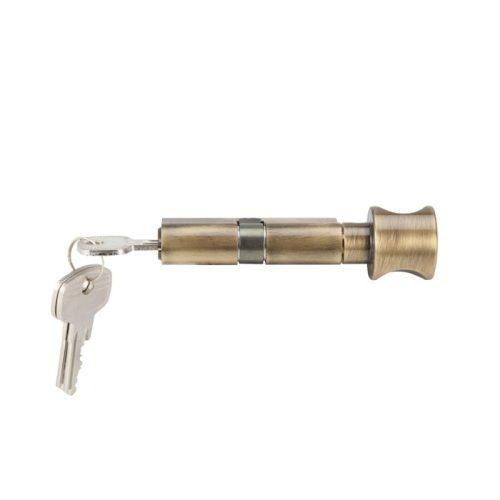 Mặt sau ruột khóa 1 đầu chìa 1 đầu vặn Hafele 916.08.272, 63mm Đồng thau