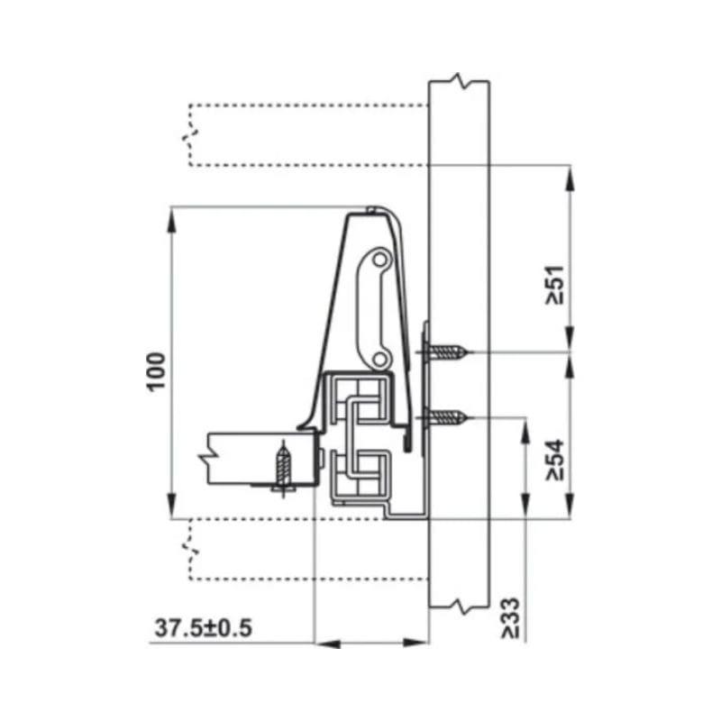 Ray hộp Hafele 552.03.785 Inner Alto âm giảm chấn H84xD500mm trắng mờ (1) Ray hộp Hafele 552.03.785 Inner Alto âm giảm chấn H84xD500mm trắng mờ (1)