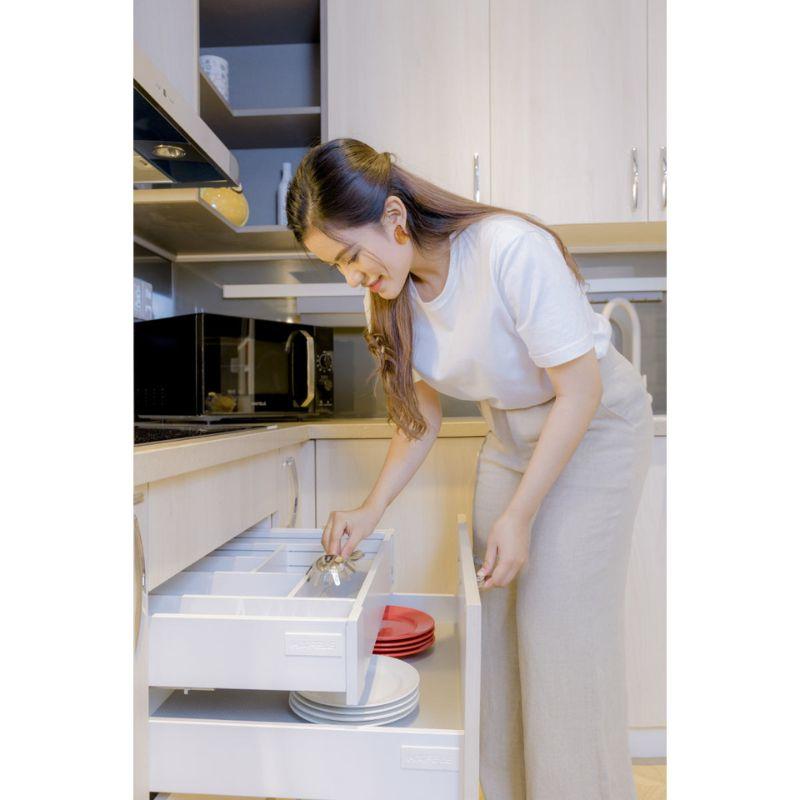 Ray hộp Hafele 552.75.005 Alto màu xám, H84X500MM Ray hộp Hafele 552.75.005 Alto màu xám, H84X500MM