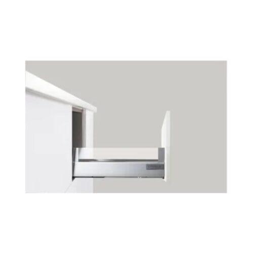 Ray hộp kính Hafele 552.03.795 Alto giảm chấn màu trắng mờ H84xD500mm