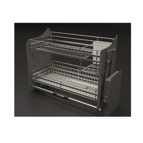 Rổ chén đĩa di động CUCINA LENTO 504.76.137 800mm Inox 304/ Xám