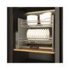 Rổ chén đĩa di động lướt dẹt LENTO Cucina 504.76.214 mạ chrome