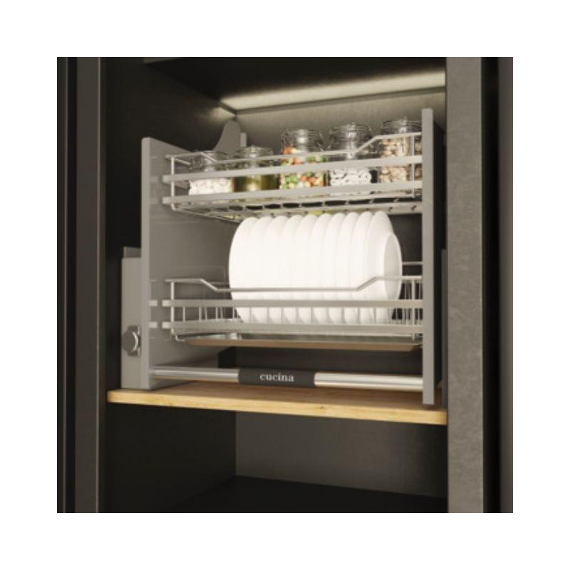 Rổ chén đĩa di động lướt tròn LENTO Cucina 504.76.204 mạ chrome Rổ chén đĩa di động lướt tròn LENTO Cucina 504.76.204 mạ chrome