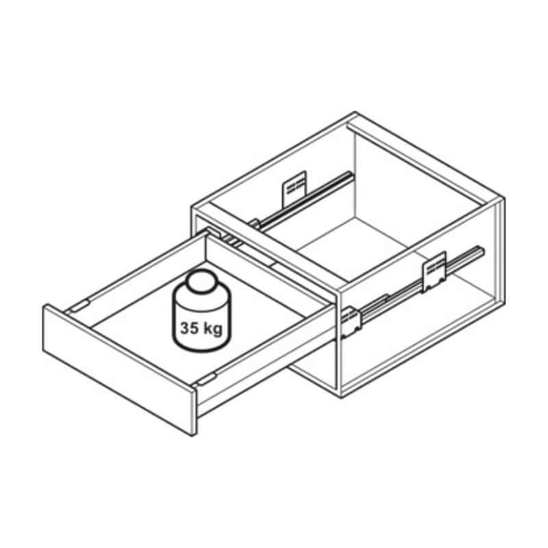 Sức chứa Bộ ngăn kéo Hafele 513.29.315 Matrix Box P35 PTO SC 16/60/1200/500 mm Sức chứa Bộ ngăn kéo Hafele 513.29.315 Matrix Box P35 PTO SC 16/60/1200/500 mm