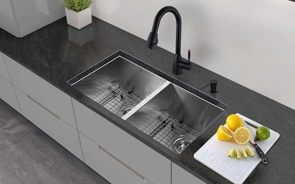 Cách sử dụng chậu rửa bát Hafele bền đẹp theo thời gian 1 chau rua bat hafele loai nao tot 3