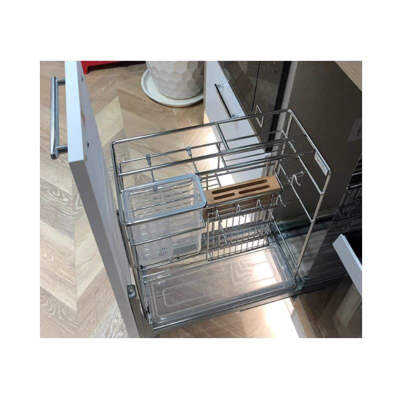 Ảnh thực tế bộ rổ dao thớt, chai lọ Hafele Sonata 549.20.012 200mm Ảnh thực tế bộ rổ dao thớt, chai lọ Hafele Sonata 549.20.012 200mm
