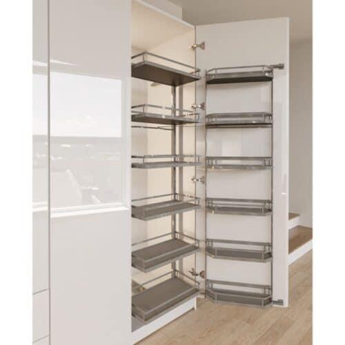 Ảnh thực tế bộ rổ Hafele Kara Swing 548.65.862 6 tầng 600mm