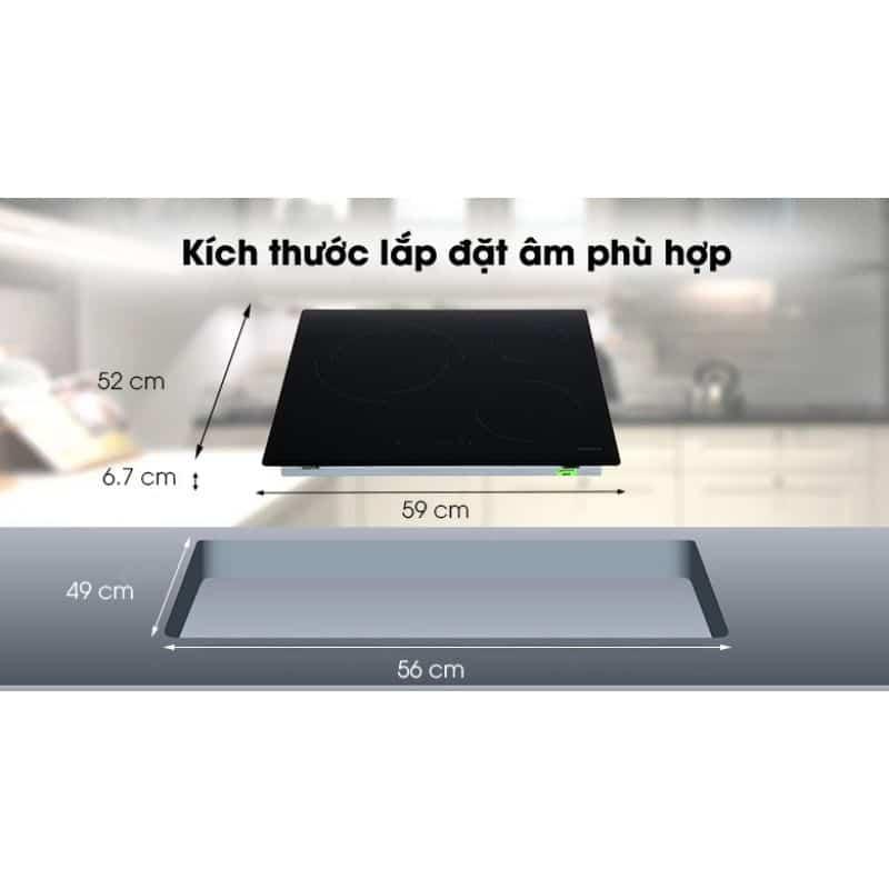 Lắp Bếp điện 3 vùng nấu Hafele HC-R603D 536.01.901 Lắp Bếp điện 3 vùng nấu Hafele HC-R603D 536.01.901