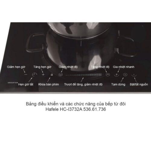 Bảng điều khiển bếp từ đôi Hafele HC-I3732A 536.61.736