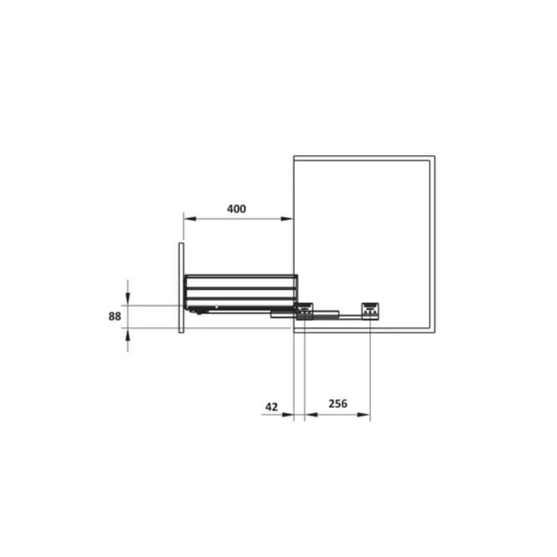 Bộ rổ bát đĩa Hafele 549.08.011 700mm Bộ rổ bát đĩa Hafele 549.08.011 700mm