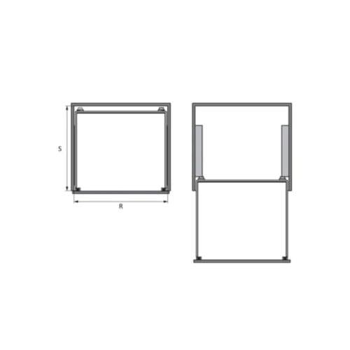 Bộ rổ bát đĩa Hafele 549.08.013 800mm