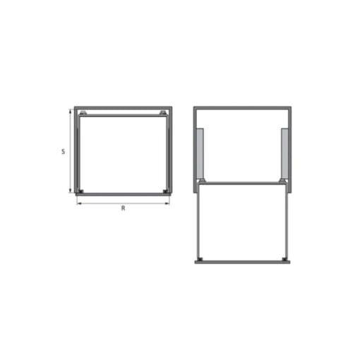 Giá bát đĩa Hafele 549.08.014 900mm 6 Bộ rổ bát đĩa Hafele 549.08.014 900mm