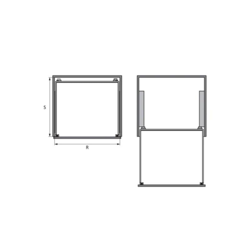 Bộ rổ bát đĩa Hafele 549.08.014 900mm Bộ rổ bát đĩa Hafele 549.08.014 900mm
