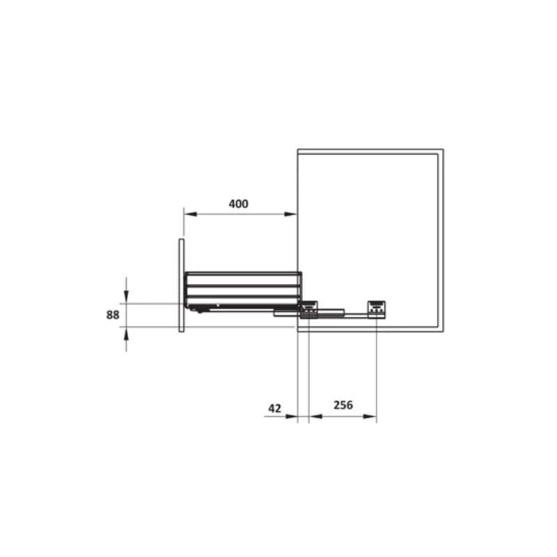 Bộ rổ bát đĩa Hafele 549.08.014 900mm Bộ rổ bát đĩa Hafele 549.08.014 900mm