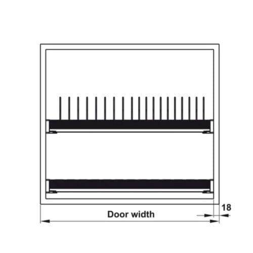 Bộ rổ bát đĩa Hafele Presto 544.40.014 900mm 3 Bộ rổ bát đĩa Hafele Presto 544.40.014 900mm
