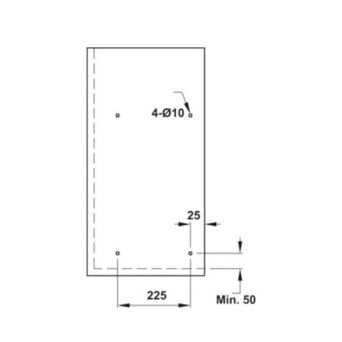 Bộ rổ bát đĩa Hafele Presto 544.40.031 700mm 3 Bộ rổ bát đĩa Hafele Presto 544.40.031 700mm