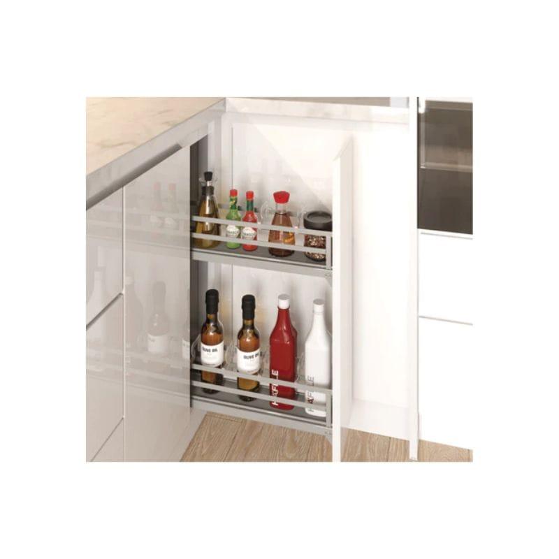Bộ rổ gia vị Hafele Omero 549.20.890 150mm (trái) Bộ rổ gia vị Hafele Omero 549.20.890 150mm (trái)
