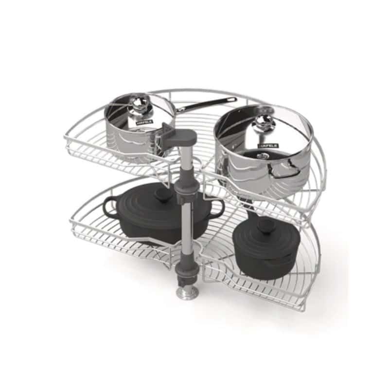 Bộ rổ góc xoay 180 độ Hafele Mezzo 548.37.001 Bộ rổ góc xoay 180 độ Hafele Mezzo 548.37.001