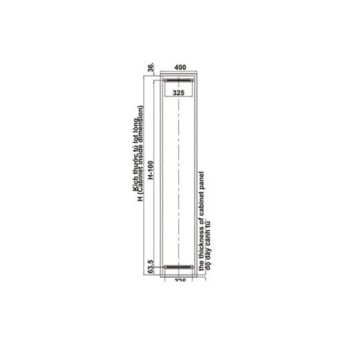 Bộ rổ kéo Hafele Kara Pull 595.80.803 400mm