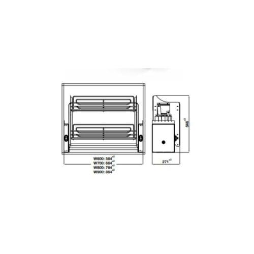 Bộ rổ nâng hạ Hafele Oria 504.76.704 600mm
