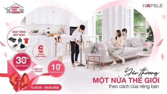 Khuyến mãi 8/3 ngập tràn ưu đãi cùng Häfele